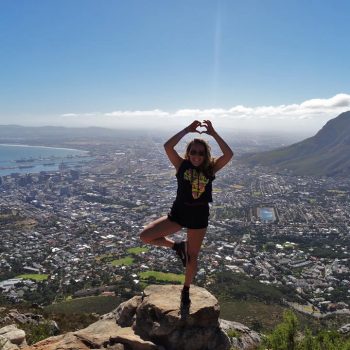 Lions Head beklommen met uitzicht over Kaapstad